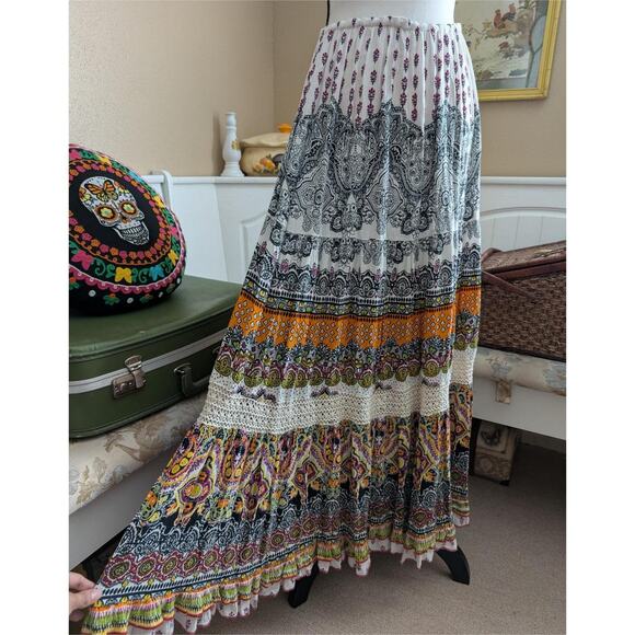 Bila Colorful Bohemian Crochet Maxi - Picture 1 of 5